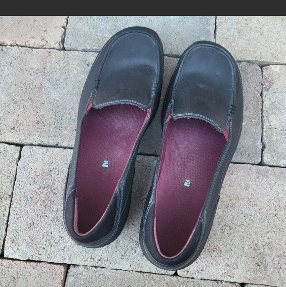 Merrell Women's 9.5 Namak Moc Black Leather Slip On Comfort Shoes J227314C - Picture 11 of 12